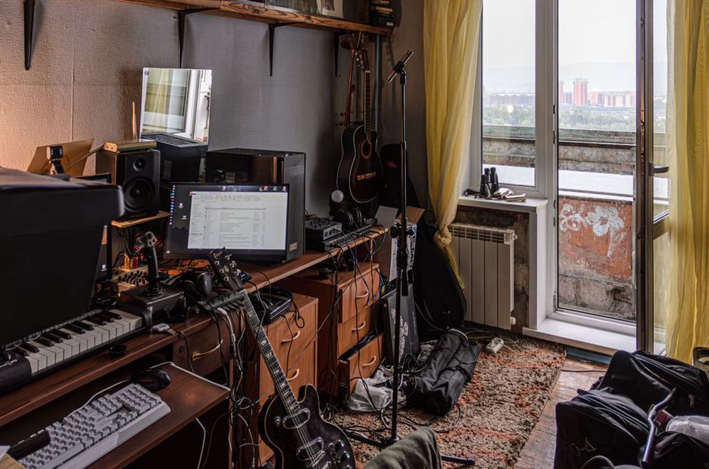Home studio setup for recording thrash metal