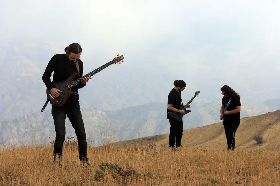Finnish thrash metal band performing on a European tour