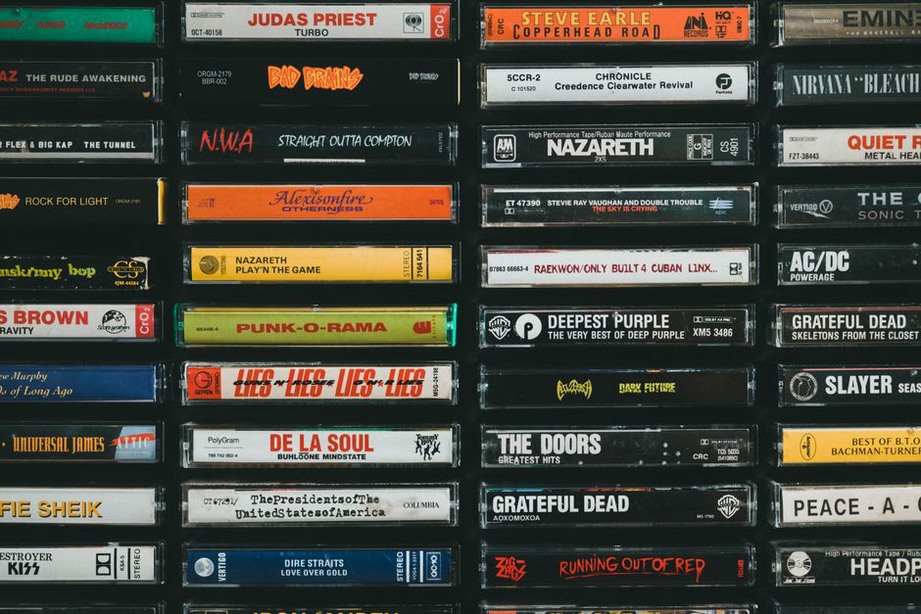 A collection of Finnish thrash metal vinyl records