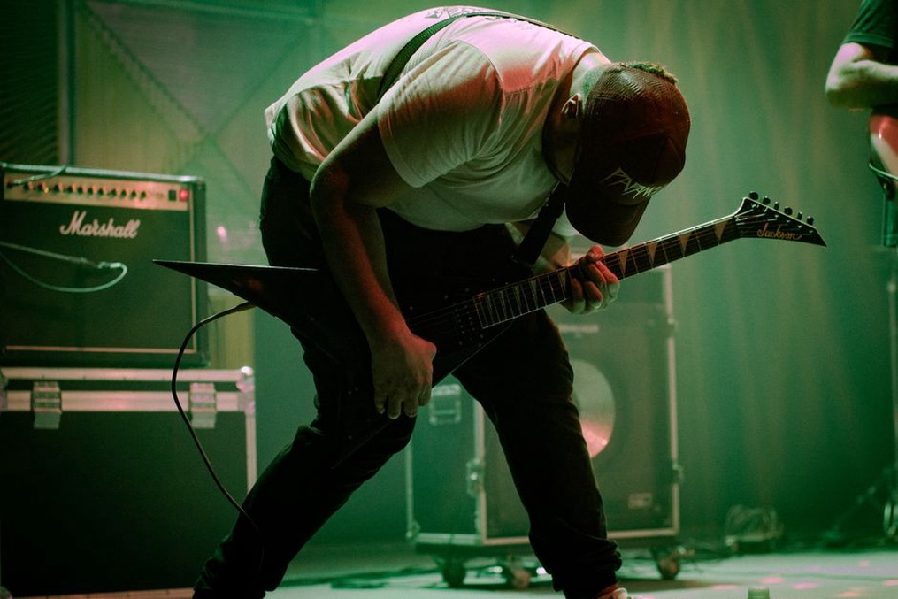 A web page with a list of concert dates, venue names, and band lineups
