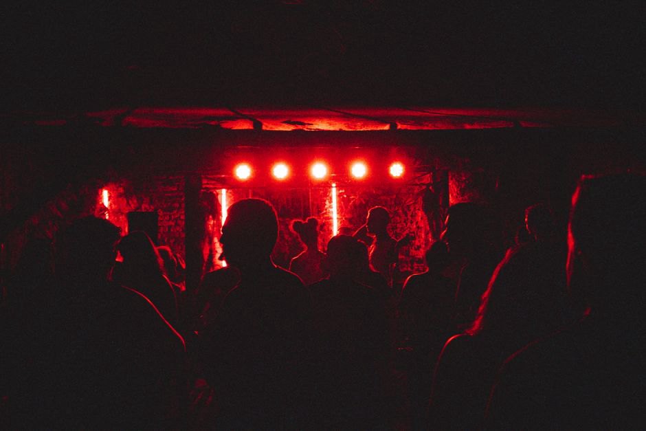 intense atmosphere at a metal concert