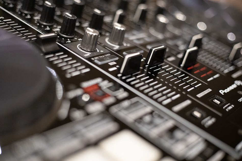 Faders set for a loud club performance