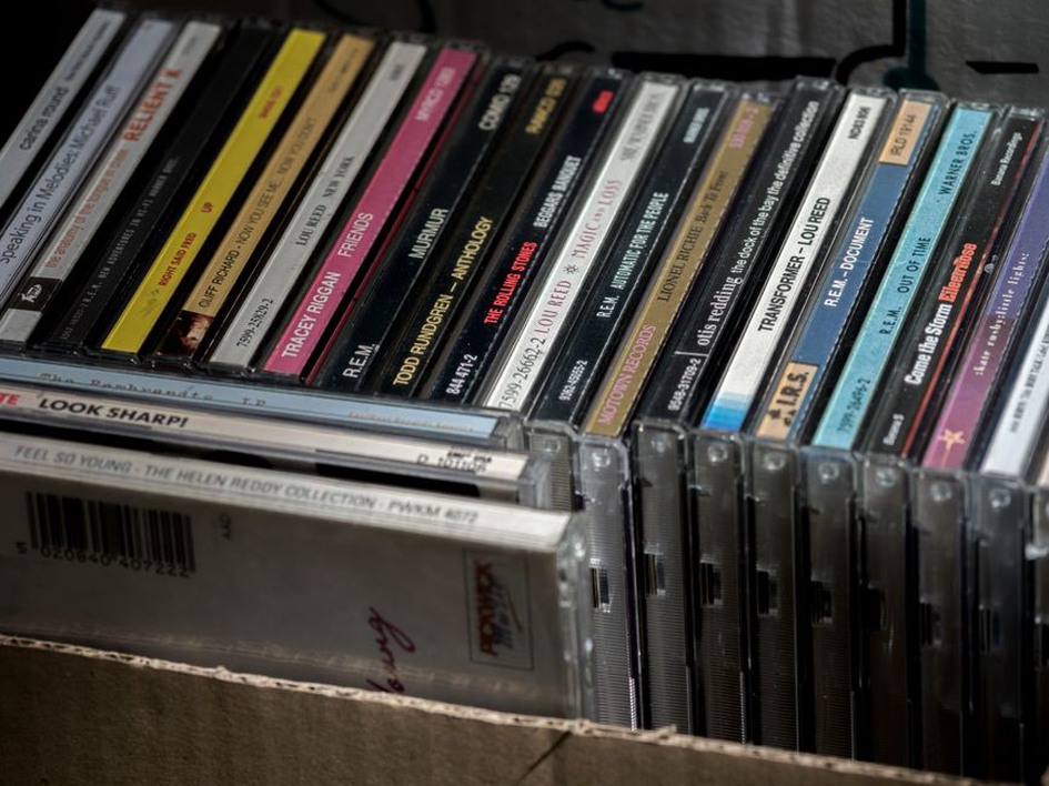 Collector documenting credits from a DIY release