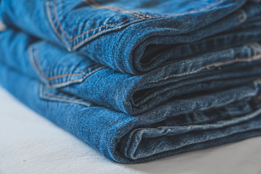 Used garments laid out for a closer inspection