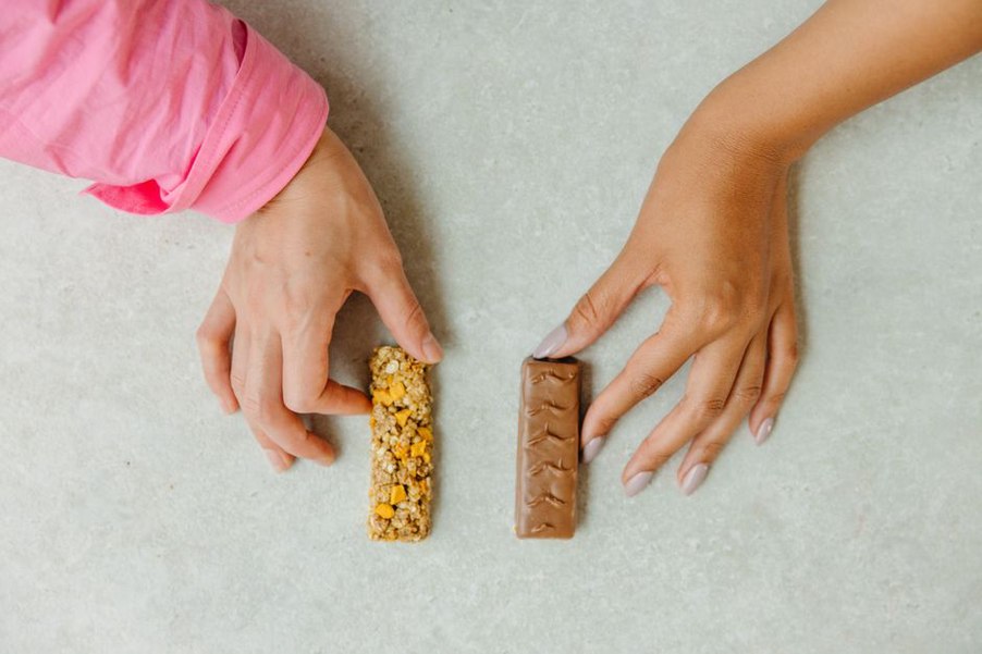 Nutrition panels compared at the same serving amount